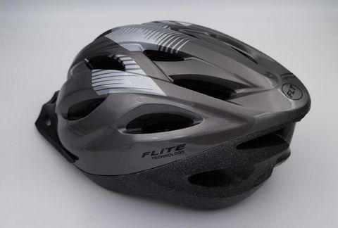 HELMET  -  FLITE Recreational Range, Glued-on, TITANIUM, Large 58-61cm, AS/NZS Standards