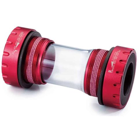 "NEW" - BOTTOM BRACKET SET - External Bearing BB Set, Standard Bearing,BSA THREAD SRAM Compatible, For 68 & 73mm Shell, RED - GXP (24mm-22mm Id)