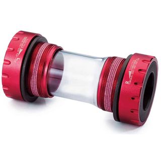 "NEW" - BOTTOM BRACKET SET - External Bearing BB Set, Standard Bearing,BSA THREAD SRAM Compatible, For 68 & 73mm Shell, RED - GXP (24mm-22mm Id)