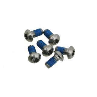 BOLTS  M5 x 10mm, T25 Torx, for Disc Rotor, with Lock Tite, SILVER  (Bag of 6)