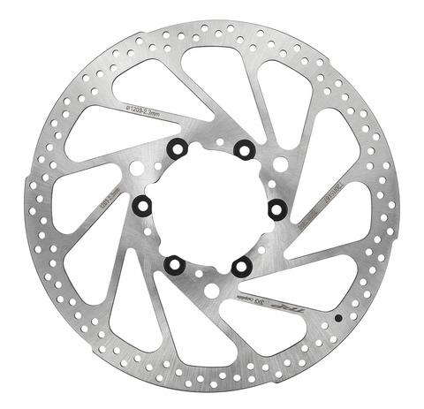 "NEW" - TRP Rotor, Mod.TR203-57E, Dia.203mm, T:2.3mm stainless, w/6pcs x M5 x 10mm bolts for PCD 72.25 3x3 Gear Hub