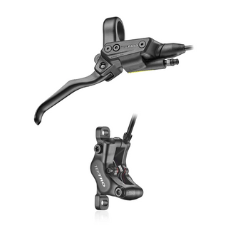 "NEW" - TEKTRO Hydraulic disc brake set, RIGHT HAND/FRONT - HD-E5140F, 4 piston, front/right, w/1900mm hose + EJI connector/200mm sensor cable, black, for ebike T: 2.3mm rotor, w/o rotor.