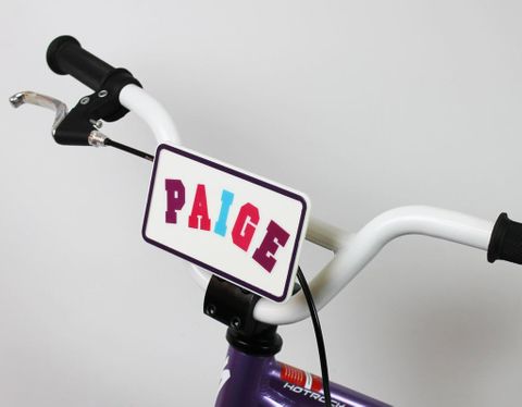 "NEW" - NAME PLATE - for kids bike