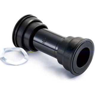 "NEW" - BOTTOM BRACKET Set (Press Fit) for spindle 24mm/22mm, plastic, for SRAM, 2 sealed bearings, for BB shell I.D 41mm, black