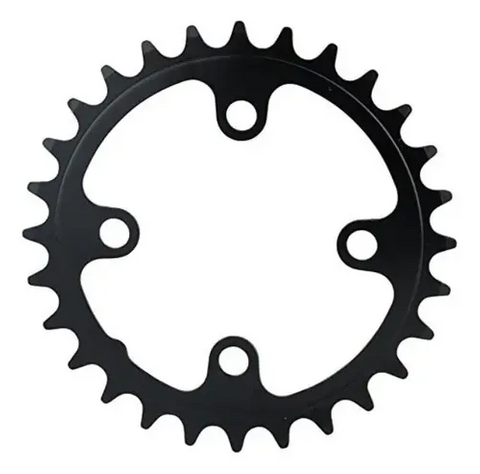 "NEW" - CHAINRING - MTB "FSA STEEL", 24T, Black - 68mm BCD, 4 Hole for 10 Spd