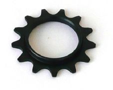 1/8 x 13T Fixed Cog - Screw On, Steel, Black