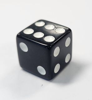 A/V Cap - Dice, Black, Sold Individually