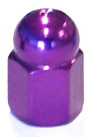 Valve Cap - Nut, Purple, Sold Individually, D-015