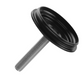 "Apple Airtag" HOLDER, incorporated into TOP CAP MOUNT - BLACK, Alloy - Inc. steel bolt.