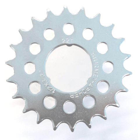 22T Coaster Cog - 3-Spline, Flat Type, Chrome Plated, I.D. 35mm, Sturmey Archer