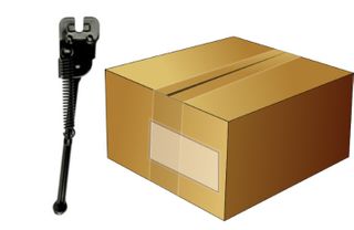 KICKSTAND - 16" - Rear Axle Mount - Steel - BLACK - Easy to fit - Box qty 10