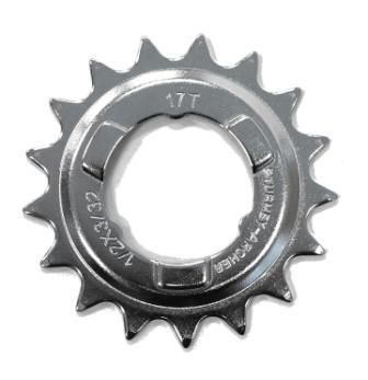 17T Coaster Cog - 3-Spline, Dished Type, Chrome Plated, I.D. 35mm, Sturmey Archer