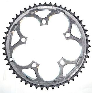 130mm BCD, 5H Road Chainring, 53T - 8/9/10 Speed, Alloy, Black, Pro Series