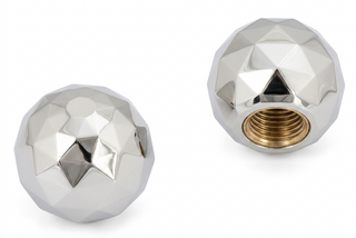 A/V Cap - Disco Ball, Silver, Sold Individually