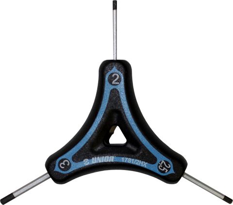 Unior Three size Hex Key 2 x 2,5 x 3mm 624028 Professional Bicycle tool, quality guaranteed