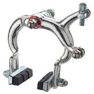 52-72mm Reach Single Pivot Caliper Set, Road - Front & Rear, Nutted, Alloy, Silver