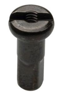 NIPPLES  14g Brass, 12mm  BLACK (Individual)