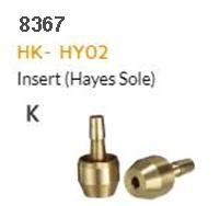 HYDRAULIC HOSE FITTING - K - HK-HY02, inserts for Hayes, dia 2.7x 6.7 x 12.8L brass,  SOLD INDIVIDUALLY