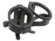 BIDON CAGE - Double Bottle Cage, Pro Series, Attaches To Saddle Rails, Plastic, Black