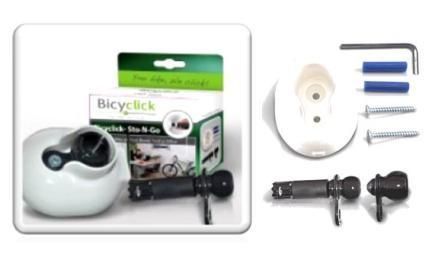 Bicyclick Sto-n-go, base and bar end plug for one bike.