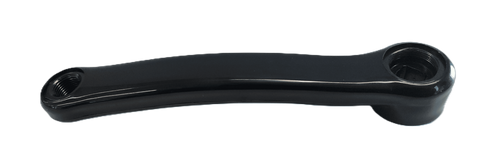 170mm - Left Diamond Taper Crank Arm - 35mm Offset, Steel With Black Plastic Cover