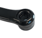 170mm - Left Diamond Taper Crank Arm - 35mm Offset, Steel With Black Plastic Cover