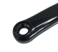 170mm - Left Diamond Taper Crank Arm - 35mm Offset, Steel With Black Plastic Cover