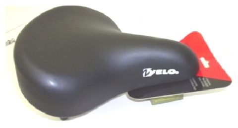 SADDLE, GEL TOP, BLACK, Extra wide, 260 x 260mm (Black Springs), Quality Velo manufactured product
