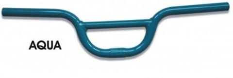 Handle Bar, "RETROSPECT", Urban/Fixie, 560mm, Aqua (Bar Bore 25.4) (Rise 100mm)