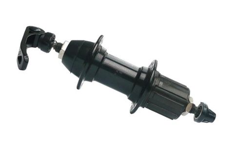 Hub, Road 7 Speed Cassette. Q/R Black 32H (130mm OLD) .