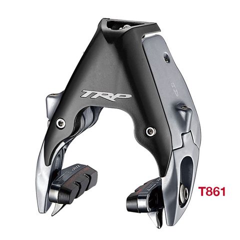 TRP ROAD DM FRONT BRAKE, Forged Aluminium Aerodynamic Roller Cam Direct mount Brake, Rim Width Adjustment, Spring Tension Adjustment.