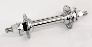 HUB  Front, Nutted, Chrome Steel 36H (5/16 Axle @ 100mm OLD)