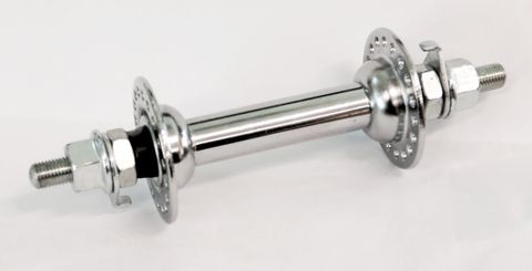 HUB  Front, Nutted, Chrome Steel 36H (5/16 Axle @ 100mm OLD)