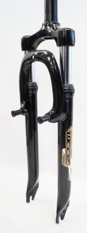 SUSPENSION FORK  26, Threadless, 1.1/8"  (ID25.4mm, stem-230mm)  for V-brake Zoom.  BLACK