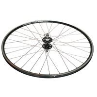 WHEEL - 700c Alex R-450 32H Black Rim,  TRACK FIXED/FREE Nutted (120mm OLD) Sealed Novatec Black Hub,  Mach 1 SILVER Spokes