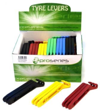 Tyre levers,  nylon, set of 3pcs, 30 sets per box, assorted color.