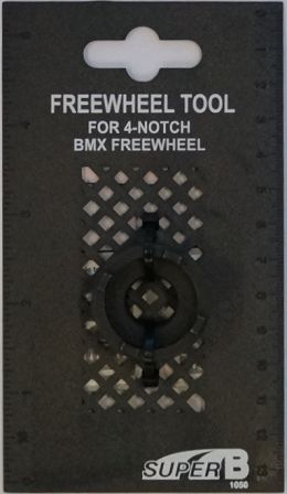 FREEWHEEL REMOVER, For BMX "4 NOTCH" freewheels (same as 6633) SUPER-B quality