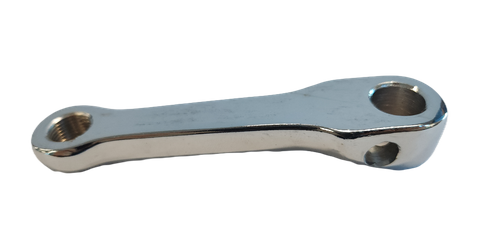 100mm - Left Chrome Plated Cotter Pin Crank Arm, Steel