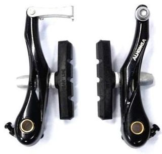 Mini-V Brake set, Alhonga, alloy, black., 85mm arms, Front & rear