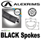 WHEEL - 27.5/650B Alex SD20 32H P/j Black Rim, 8/11 SPEED Q/R (135mm OLD) 6 Bolt Disc Sealed Novatec Black Hub, BLACK Spokes