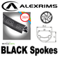 WHEEL - 29er Alex SD20 36H P/j Black Rim, 3 SPEED INTERNAL RS-RK3 3/8 Nutted (135mm OLD) 6 Bolt Disc Loose Ball Sturmey Archer Black Hub, BLACK Spokes