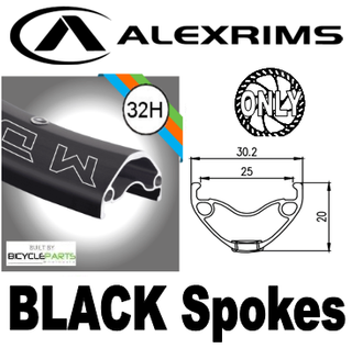 30.2mm OD - MD25 - DW - PJ - SSE - DS - TR - 32H - BLACK - 97075