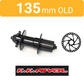 WHEEL - 26" Bomb-Proof 36H P/j Black Rim, 8/10 SPEED Q/R (135mm OLD) 6 Bolt Disc Loose Ball KK Rival Black Hub, BLACK Spokes