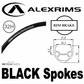 WHEEL - 700C Alex DC19 32H P/j Black Rim, FRONT 15mm T/A (110mm OLD) 6 Bolt Disc Sealed KT E-MTB Boost Black Hub, BLACK Spokes