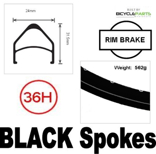 WHEEL - 26" Bomb-Proof 36H P/j Black Rim, SCREW-ON MULTI Q/R (126mm OLD) Loose Ball KK Rival Silver Hub, BLACK Spokes
