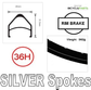 WHEEL - 26" Bomb-Proof 36H P/j Black Rim, FRONT DYNAMO Q/R (100mm OLD) 6 Bolt Disc Sealed SP Silver Hub, SILVER Spokes