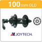WHEEL - 26" Bomb-Proof 36H P/j Black Rim, FRONT Q/R (100mm OLD) 6 Bolt Disc Loose Ball Joytech Black Hub, SILVER Spokes