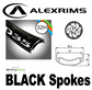 WHEEL - 29er Alex MD35 32H P/j Black Rim, 8/11 SPEED Q/R (135mm OLD) Centerlock Disc Sealed Novatec Black Hub, BLACK Spokes