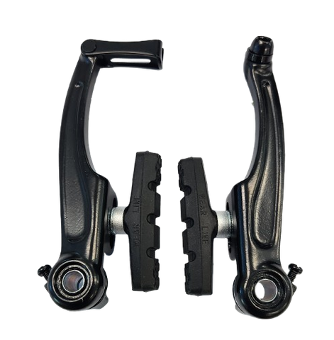 "NEW" - 90mm Arm, V Brake, BMX or Junior MTB - Front & Rear, Linear Type, Dual Spring, Alloy, Black