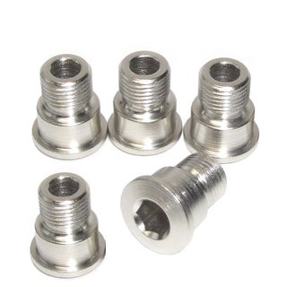 Chainring Bolt Kits, SHIMANOCOMP. SHIMANO (5 ARMS) ROAD SCREW  STEEL  SILVER  FC-7900, 7950, 6700, 6750